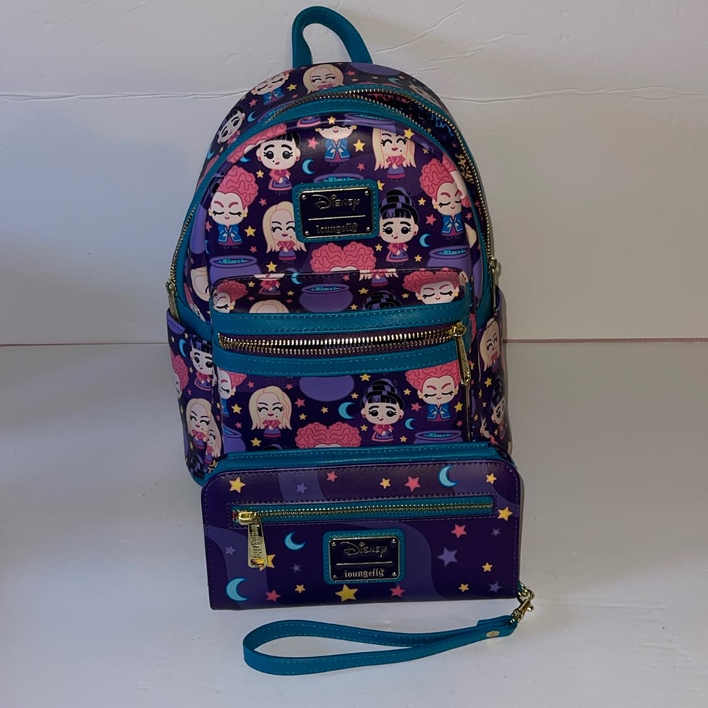 Loungefly Disney Hocus Pocus Backpack & Wallet Set